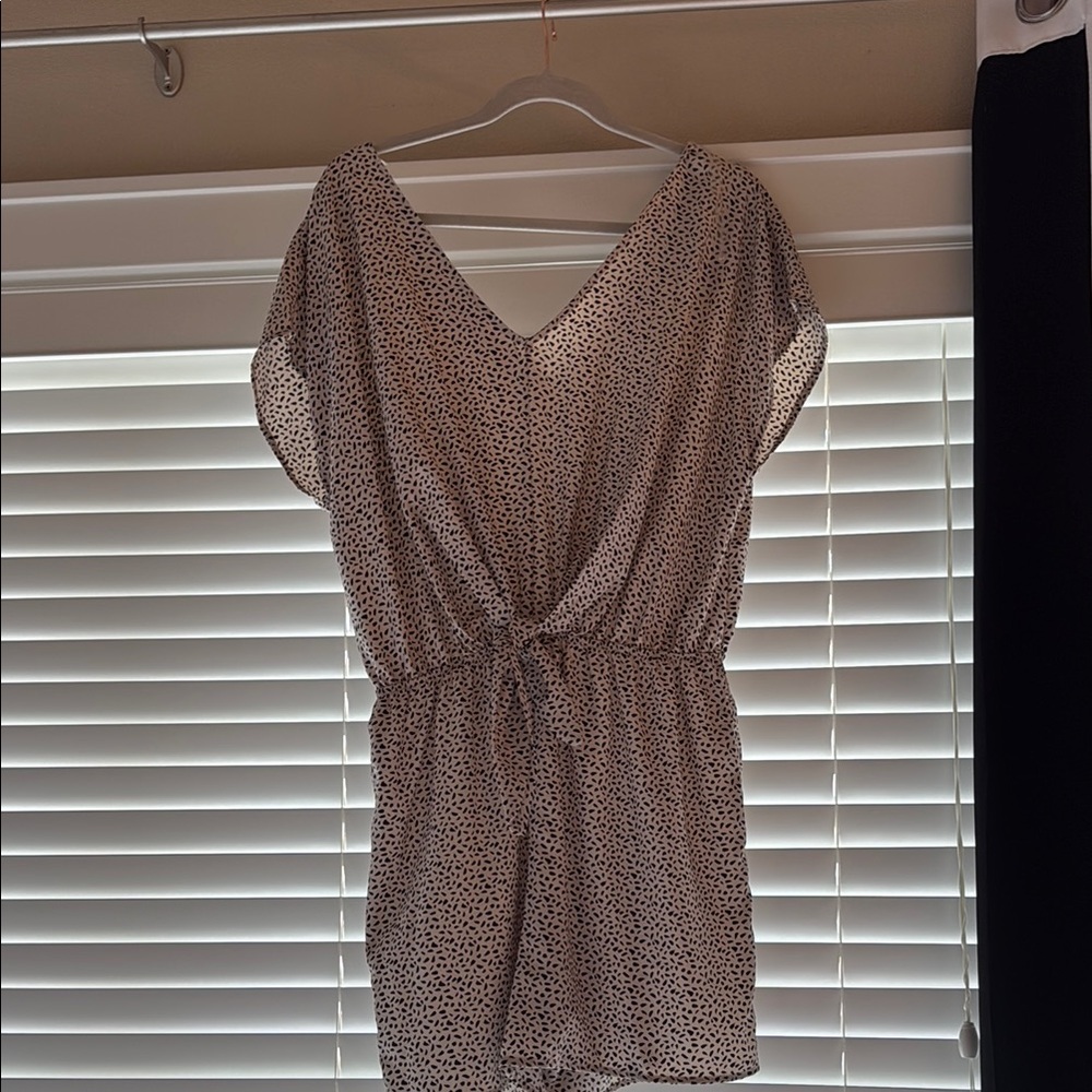 First Love Black and White Polka Dot Romper